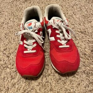 New Balance Red Classic 574 Sneakers